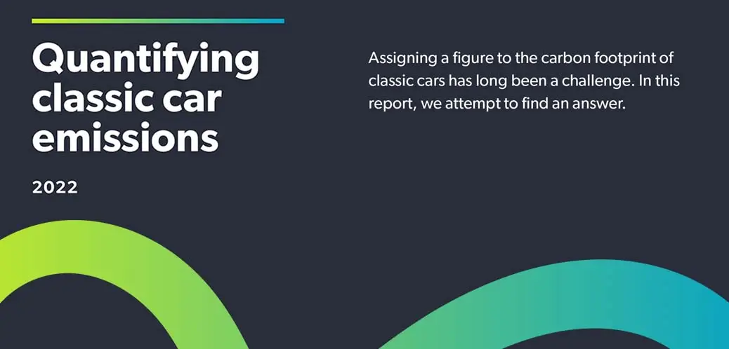 Quantifying classic car emissions