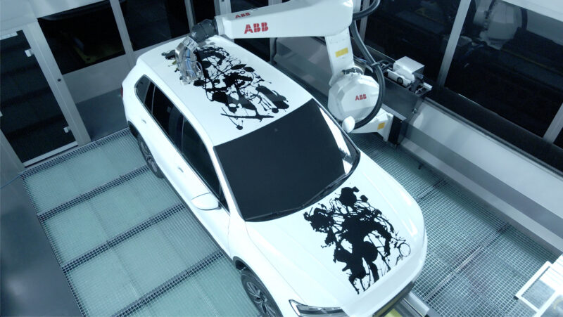 ABB Robotics: The world’s first robot-painted art car